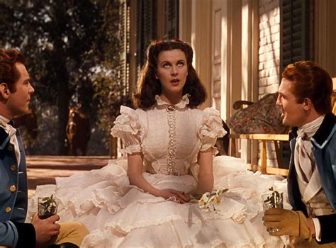 one iconic look vivien leigh s white ruffled gown in “gone with the