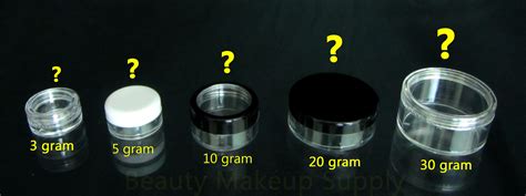 choose  correct size  cosmetic jars   application beauty makeup supply