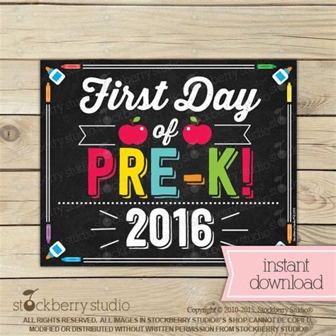 items similar   day  pre  sign st day  school printable
