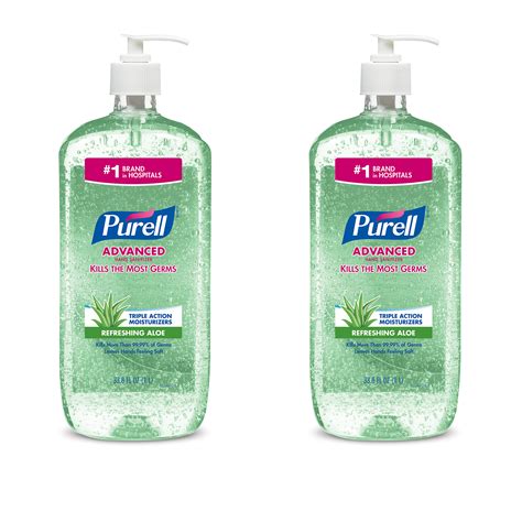 purell pur advanced  liter hand sanitizer  aloe pack