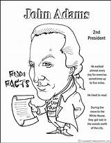 Adams John Coloring Pages President Presidents Kids Fun Color Makingfriends Facts First American Abigail Print Fact Outs Printer School Reserved sketch template