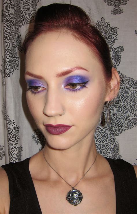 Glitter Is My Crack Blue And Purple Eye Makeup Look