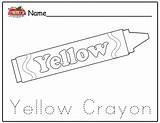 Coloring Pages Yellow Preschool Crayon Color Worksheet Worksheets Printable Lesson Plans Recent Posts sketch template