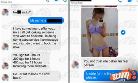 call girl asks fb user to book her says she offers