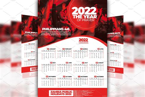 church  calendar template creative market