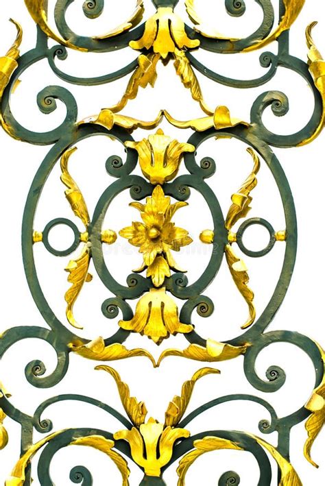 wrought iron design stock image image  ornate detail