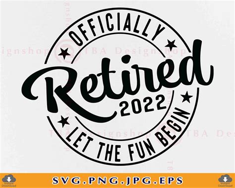 digital quotes png retirement  svg svg officially retired