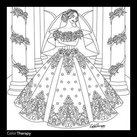 cream wedding dresses wedding coloring pages coloring pages
