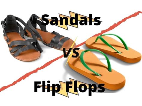 flip flops  sandals  difference    matters  shoe