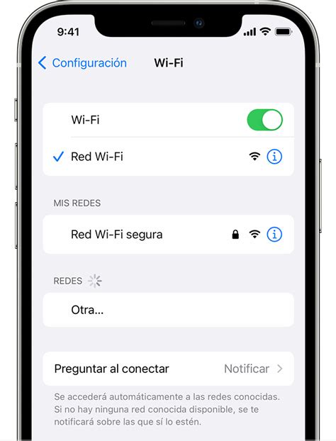 conectarse  wi fi en el iphone ipad  ipod touch