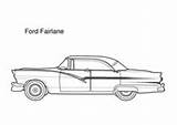 Coloring Cars Super Pages Ford Car Drawing Fairlane sketch template