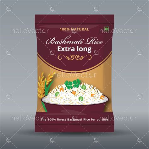 rice product packaging mockup illustration  graphics vectors
