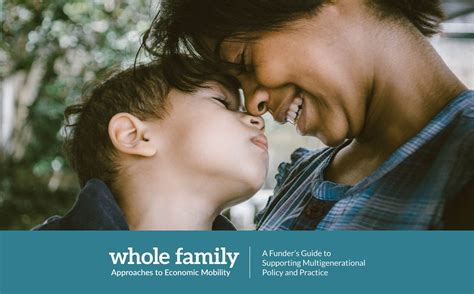 family approaches  economic mobility  funders guide women