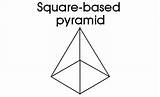 Pyramid Square Based 3d Shapes Kids Printable Kidspot Pyramids Own Print Off Click sketch template
