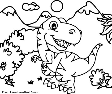 realistic dinosaur coloring pages  png  coloring page