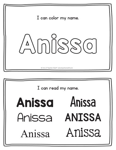 names that start with a a to z teacher stuff printable pages and