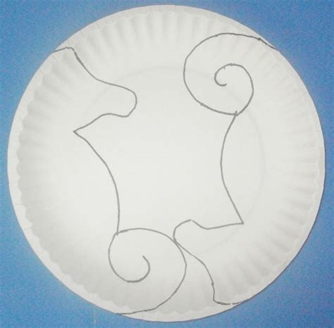 paper plate seahorse template printable invitation templates