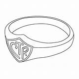 Coloring Ring Wedding Jewelry Kids sketch template