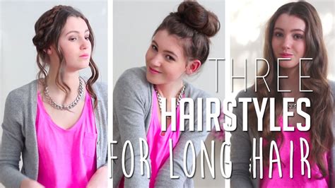 easy hairstyles  long hair shop style conquer youtube