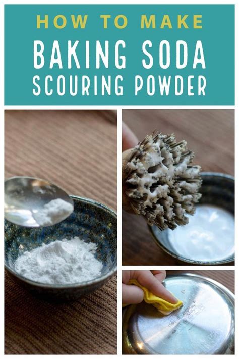 clean  pots  pans  diy baking soda scouring powder