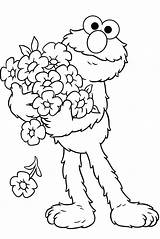 Elmo Coloring Printable Pages Baby Kids Colori sketch template