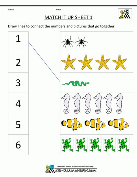printable preschool math worksheets  printable