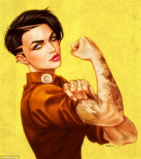 Orange Is The New Black S Ruby Rose Amazed By Feminist Portrait Showing