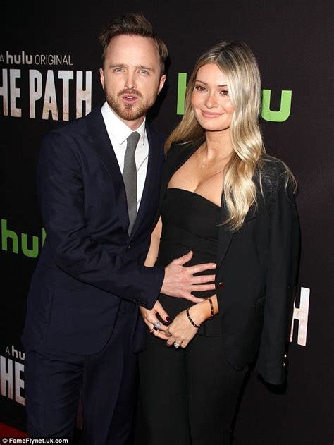 aaron paul and wife lauren parsekian the path hollywood