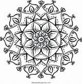 Intricate Mandala Pages Coloring Getcolorings Flower Color sketch template