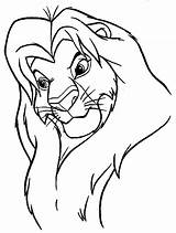 Mufasa Coloring Pages Lion King Colouring Getdrawings Clipartmag Clipart sketch template