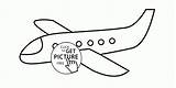 Airplane Coloring Pages Toddlers Wuppsy Transportation sketch template