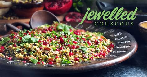 jewelled couscous recipe with puy lentils and pomegranate