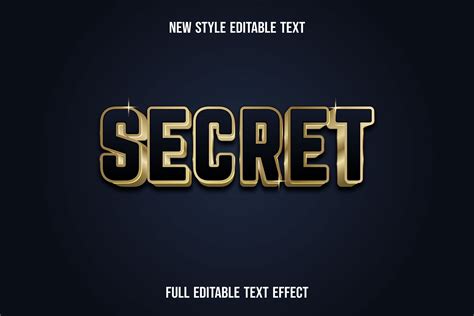 text effect secret graphic  kalehstudio creative fabrica