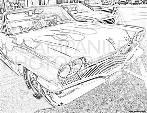 set   classic car coloring pages digital  etsy