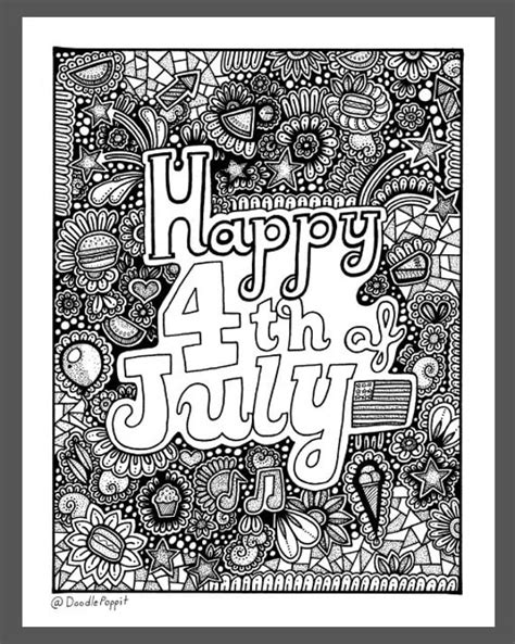 printable coloring pages  adults   july coloring pages