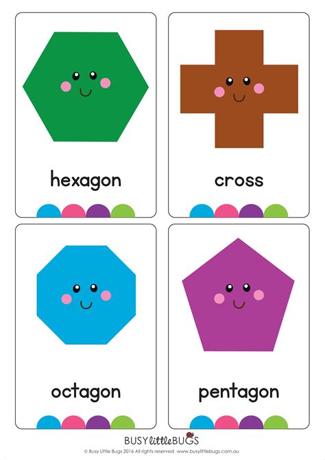 llama shape flash cards shapes vocabulary kids activities