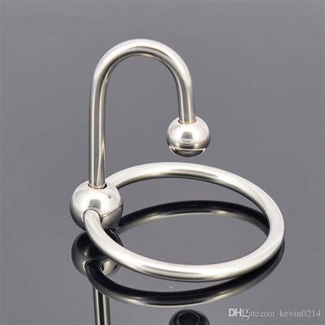 Wholesale 2 Beads Delay Ejaculation Glans Penis Ring Stainless Cock