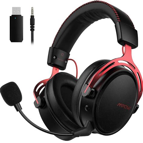 mpow air bluetooth wireless headphones onear headsets pc laptop  gamingred  ebay