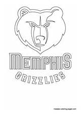 Coloring Pages Nba Memphis Grizzlies Logo Lakers Angeles Los Printable Color Sport Print Basketball Book Drawing Logos Team Getcolorings Sites sketch template