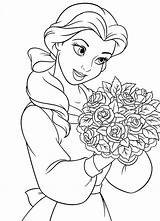 Beast Beauty Coloring Pages Print Color sketch template