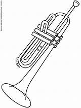 Coloring Trumpet Pages Popular sketch template
