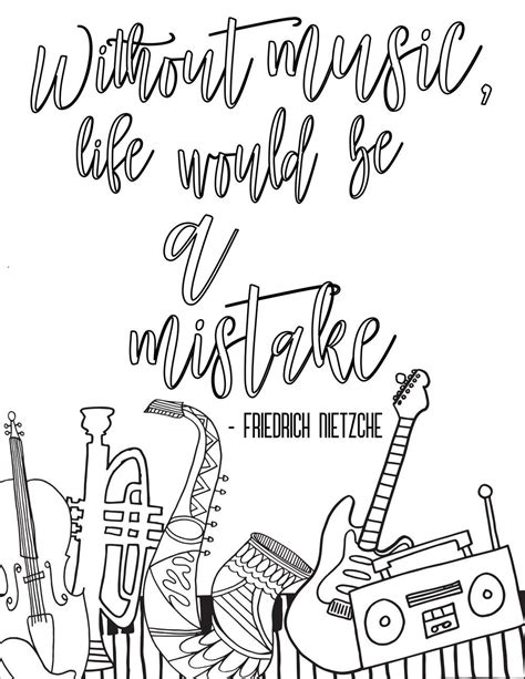 life    mistake quote  coloring page