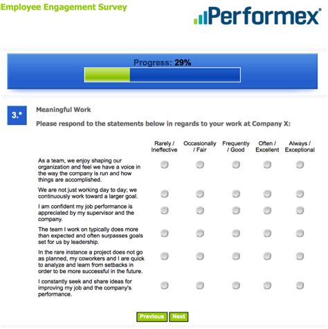 employee engagement consulting surveys performex