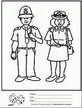 Police Coloring Drawing Officers Pages Officer Getdrawings sketch template