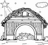 Stable Nativity Coloring Manger Scene Pages Christmas Drawings Drawing Line Kids Printable Star Template Cool2bkids Colouring Color Simple Sheets Horse sketch template