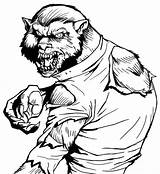 Werewolf Wolfman Adult Vampire Ausmalen Coloriage Getcolorings sketch template