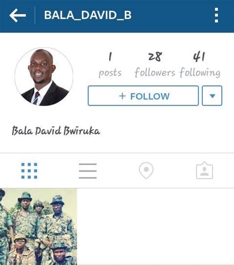 Mak Guild Boss Bala David S First Instagram Post Is Weird