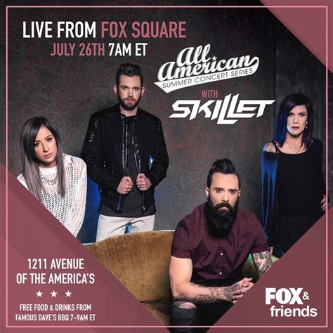 skillet invites fans   nyc takeover   fox friends  american summer