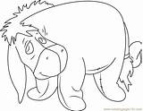 Eeyore Coloring Sad Pages Coloringpages101 sketch template