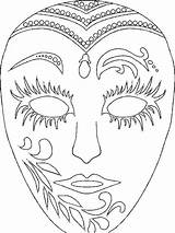 Coloring Mardi Gras Mask Pages Printable Kids Masks Carnaval African Sheets Face Coloriage Carnival Masques Adult Para Print Imprimer Drama sketch template